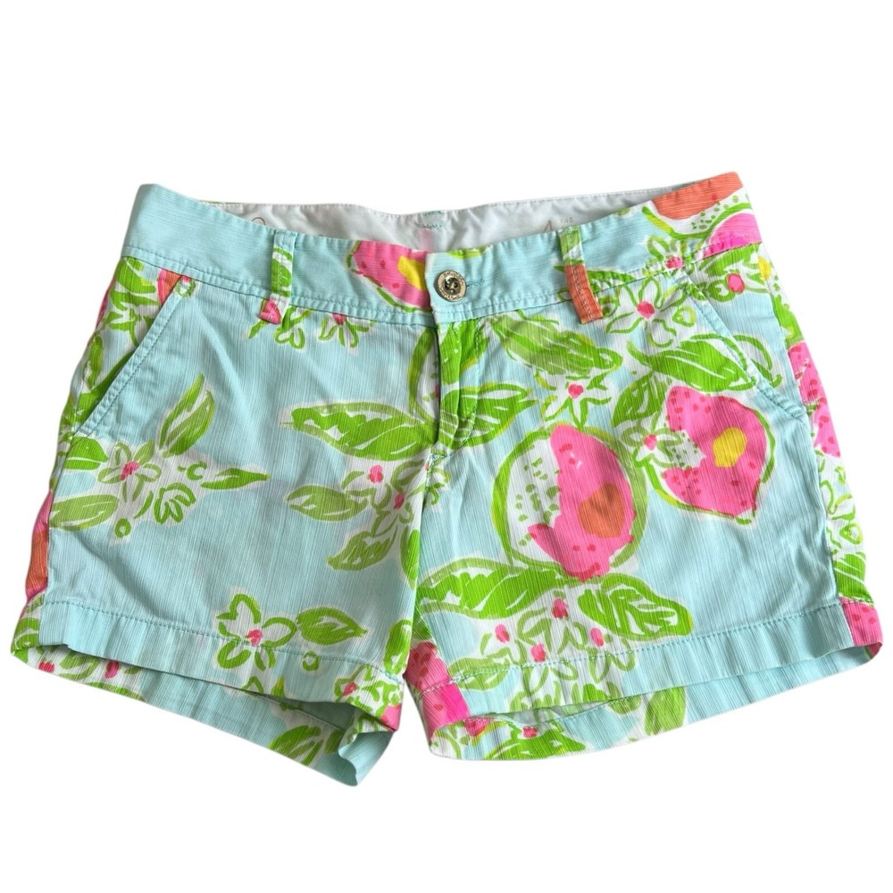 Lilly Pulitzer Womens 4 Callahan Short Its Always Summer Somewhere Print